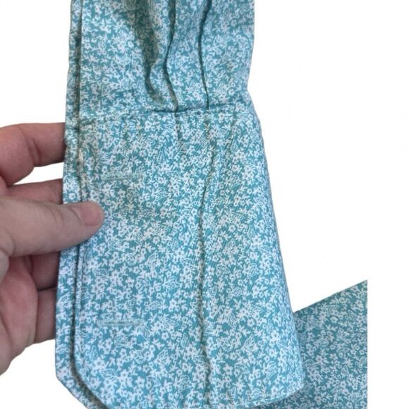 Stacy Adams Cotton Ditsy Floral Button Up Shirt Size 18.5 38/39 - Picture 4 of 8